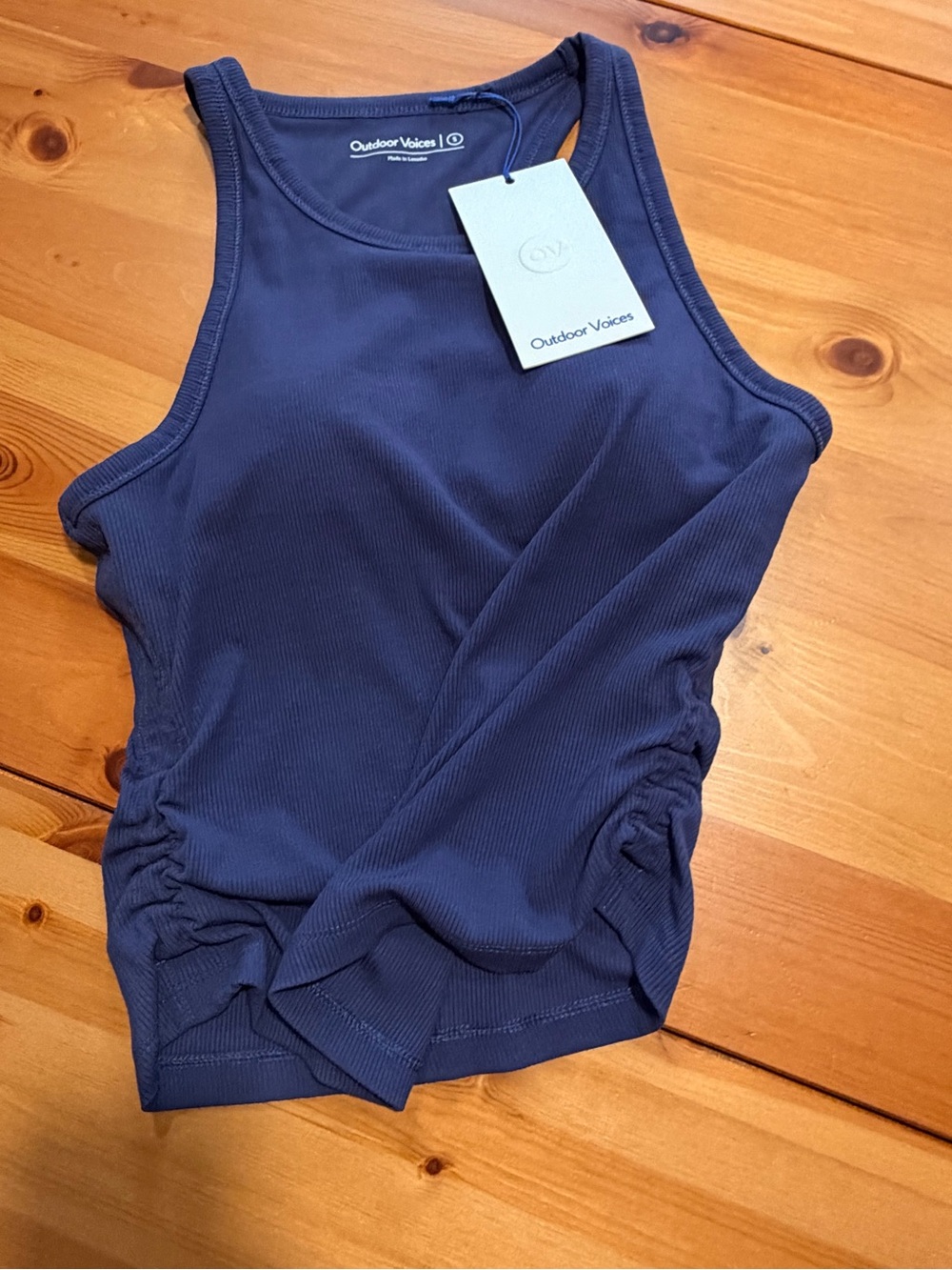 Outdoor Voices Navy Ribbed Racerback Tank - Picture 14 of 15